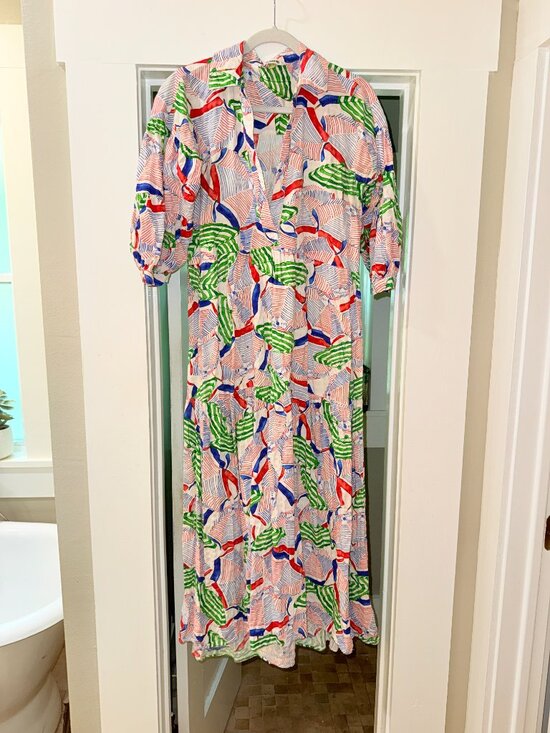 Celandine Dresses & Skirts - Anthropologie Celandine Print Maxi Dress Resort Summer Statement Cotton